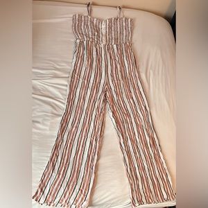 Aeropostale Striped Jumpsuit